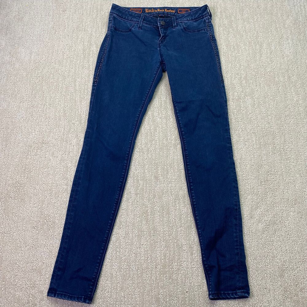 Rock Revival Kathryn Legging Jeans‎ Womens Blue Denim Size 27*
